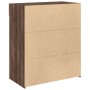 Aparador de madera de ingeniería marrón roble 80x42,5x93 cm de , Aparadores - Ref: Foro24-3281482, Precio: 125,17 €, Descuent...