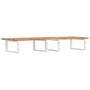 Wall-mounted sink shelf made of steel and solid acacia wood by , bathroom vanities - Ref: Foro24-3302836, Price: 117,87 €, Di...