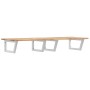 Wall-mounted sink shelf made of steel and solid acacia wood by , bathroom vanities - Ref: Foro24-3302798, Price: 125,68 €, Di...