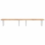 Wall-mounted sink shelf made of steel and solid acacia wood by , bathroom vanities - Ref: Foro24-3302798, Price: 125,68 €, Di...