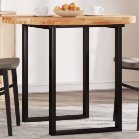 Solid acacia wood round table top Ø90x4 cm by , Table tops - Ref: Foro24-4008705, Price: 160,99 €, Discount: %