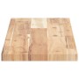 Rectangular solid acacia wood table board 80x20x2 cm by , Table tops - Ref: Foro24-4008732, Price: 24,19 €, Discount: %