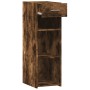 Aparador de madera de ingeniería roble ahumado 30x42,5x93 cm de , Aparadores - Ref: Foro24-846310, Precio: 72,30 €, Descuento: %