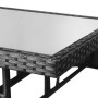 Garden table 80x80x74 cm black synthetic rattan by , Garden tables - Ref: Foro24-318712, Price: 120,83 €, Discount: %