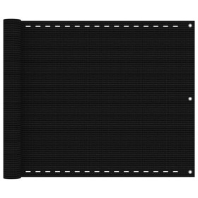 Schwarze HDPE-Balkonmarkise 75x300 cm von vidaXL, Sonnenschirme - Ref: Foro24-311028, Preis: 16,99 €, Rabatt: %