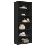 Tall black plywood sideboard 70x41x185 cm by , Sideboards - Ref: Foro24-3281688, Price: 154,99 €, Discount: %