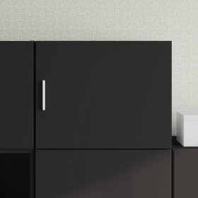 Engineered wood black wall cabinet 50x42.5x40 cm by , Sideboards - Ref: Foro24-846111, Price: 49,62 €, Discount: %