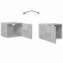 Engineered wood gray concrete wall cabinet 50x42.5x40 cm by , Sideboards - Ref: Foro24-846113, Price: 46,67 €, Discount: %