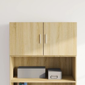 Engineered wood Sonoma oak wall cabinet 80x42.5x40 cm by , Sideboards - Ref: Foro24-846126, Price: 62,38 €, Discount: %