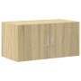 Engineered wood Sonoma oak wall cabinet 80x42.5x40 cm by , Sideboards - Ref: Foro24-846126, Price: 62,38 €, Discount: %