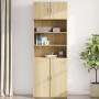 Engineered wood Sonoma oak wall cabinet 80x42.5x40 cm by , Sideboards - Ref: Foro24-846126, Price: 62,38 €, Discount: %