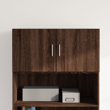 Engineered wood brown oak wall cabinet 80x42.5x40 cm by , Sideboards - Ref: Foro24-846130, Price: 64,06 €, Discount: %