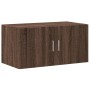 Engineered wood brown oak wall cabinet 80x42.5x40 cm by , Sideboards - Ref: Foro24-846130, Price: 64,06 €, Discount: %