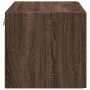 Engineered wood brown oak wall cabinet 80x42.5x40 cm by , Sideboards - Ref: Foro24-846130, Price: 64,06 €, Discount: %