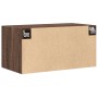 Engineered wood brown oak wall cabinet 80x42.5x40 cm by , Sideboards - Ref: Foro24-846130, Price: 64,06 €, Discount: %