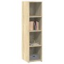 Aparador alto madera de ingeniería roble Sonoma 30x41x124 cm de , Aparadores - Ref: Foro24-846378, Precio: 66,94 €, Descuento: %