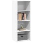 Hoher Schrank aus weißem Ingenieurholz 45x41x124 cm von , Sideboards - Ref: Foro24-846390, Preis: 79,13 €, Rabatt: %