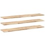 Floating shelves 3 units untreated acacia wood 140x30x2 cm by , Shelves and shelves - Ref: Foro24-3279385, Price: 125,61 €, D...