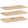 Floating shelves 3 units untreated acacia wood 60x40x2 cm by , Shelves and shelves - Ref: Foro24-3279393, Price: 93,28 €, Dis...