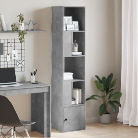 Engineered wood gray concrete shelf 40x36x189 cm by , Bookcases and shelves - Ref: Foro24-848244, Price: 86,39 €, Discount: %