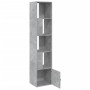 Engineered wood gray concrete shelf 40x36x189 cm by , Bookcases and shelves - Ref: Foro24-848244, Price: 86,31 €, Discount: %