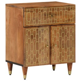 Solid mango wood bedside table 50x33x60 cm by , Nightstands - Ref: Foro24-358295, Price: 88,28 €, Discount: %