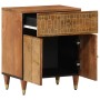 Solid mango wood bedside table 50x33x60 cm by , Nightstands - Ref: Foro24-358295, Price: 88,28 €, Discount: %