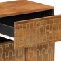 Solid mango wood bedside table 50x33x60 cm by , Nightstands - Ref: Foro24-358295, Price: 88,28 €, Discount: %