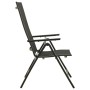 Folding garden chairs 2 pcs black aluminum textilene by vidaXL, Garden chairs - Ref: Foro24-312188, Price: 144,28 €, Discount: %