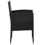 Garden chairs with cream cushions 2 units black synthetic rattan by , Garden chairs - Ref: Foro24-318704, Price: 98,23 €, Dis...