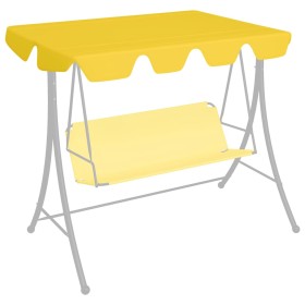 Replacement canopy for garden swing, yellow, 150/130x105/70 cm by vidaXL, Covers for tents and gazebos - Ref: Foro24-312104, ...