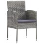 Garden chairs with gray cushions 2 pcs synthetic gray rattan by , Garden chairs - Ref: Foro24-318725, Price: 121,79 €, Discou...