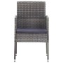 Garden chairs with gray cushions 2 pcs synthetic gray rattan by , Garden chairs - Ref: Foro24-318725, Price: 121,79 €, Discou...