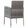 Garden chairs with gray cushions 2 pcs synthetic gray rattan by , Garden chairs - Ref: Foro24-318725, Price: 121,79 €, Discou...