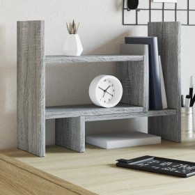 Organizador escritorio madera ingeniería gris 38,5x17x39 cm de , Clasificación y organización - Ref: Foro24-848064, Precio: 2...