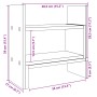 Schreibtisch-Organizer aus grauem Ingenieurholz, 38,5x17x39 cm. von , Klassifizierung und Organisation - Ref: Foro24-848064, ...