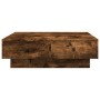 Engineered wood smoked oak coffee table 90x90x28 cm by , Coffee table - Ref: Foro24-848091, Price: 133,64 €, Discount: %