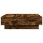 Engineered wood smoked oak coffee table 90x90x28 cm by , Coffee table - Ref: Foro24-848091, Price: 133,64 €, Discount: %