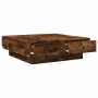 Engineered wood smoked oak coffee table 90x90x28 cm by , Coffee table - Ref: Foro24-848091, Price: 133,64 €, Discount: %