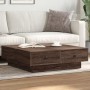 Brown oak 90x90x28 cm engineered wood coffee table by , Coffee table - Ref: Foro24-848093, Price: 126,36 €, Discount: %