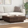 Brown oak 90x90x28 cm engineered wood coffee table by , Coffee table - Ref: Foro24-848093, Price: 126,36 €, Discount: %