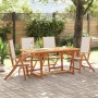 Juego comedor de jardín 5 pzas madera maciza acacia y textileno de , Conjuntos de jardín - Ref: Foro24-3279296, Precio: 498,9...