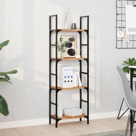 Solid acacia wood floating shelf with oil finish, 40x20x2 cm by , Shelves and shelves - Ref: Foro24-3279495, Price: 18,07 €, ...