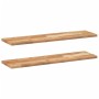 Floating shelves 2 units acacia wood oil finish 80x20x2cm by , Shelves and shelves - Ref: Foro24-3279504, Price: 45,99 €, Dis...