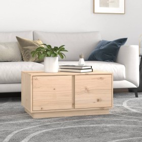 Solid pine wood coffee table 80x50x40 cm by vidaXL, Coffee table - Ref: Foro24-814419, Price: 62,97 €, Discount: %