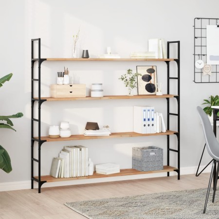 Floating shelf 2 units acacia wood with oil finish 120x20x2 cm by , Shelves and shelves - Ref: Foro24-3279512, Price: 56,04 €...