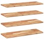 Floating shelf 4 units made of acacia wood with an oil finish 100x30x2 cm by , Shelves and shelves - Ref: Foro24-3279538, Pri...