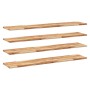 Floating shelf 4 units acacia wood oil finish 140x30x2 cm by , Shelves and shelves - Ref: Foro24-3279546, Price: 177,75 €, Di...