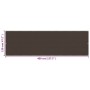 Balcony awning in brown HDPE 120x400 cm by vidaXL, Umbrellas - Ref: Foro24-311049, Price: 23,99 €, Discount: %