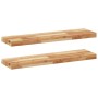 Floating shelves 2 units acacia wood oil finish 80x20x4cm by , Shelves and shelves - Ref: Foro24-3279584, Price: 69,45 €, Dis...